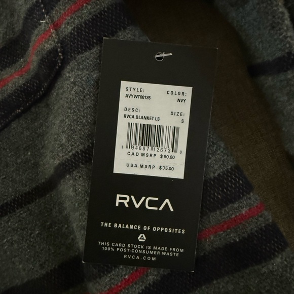 RVCA Striped Button-Up Shirt - Picture 4 of 4